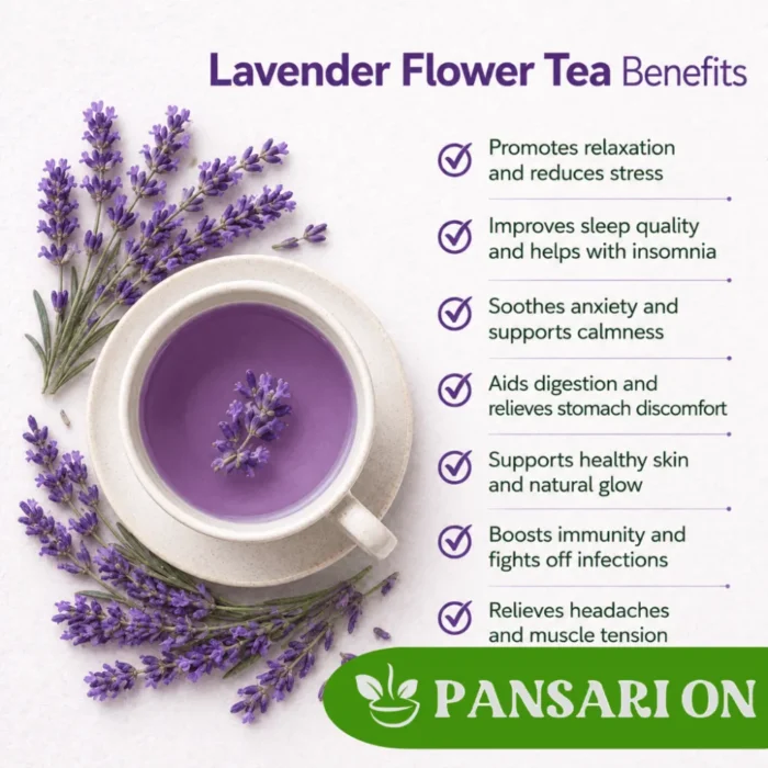 lavender flower tea benefit, pansari on (1)